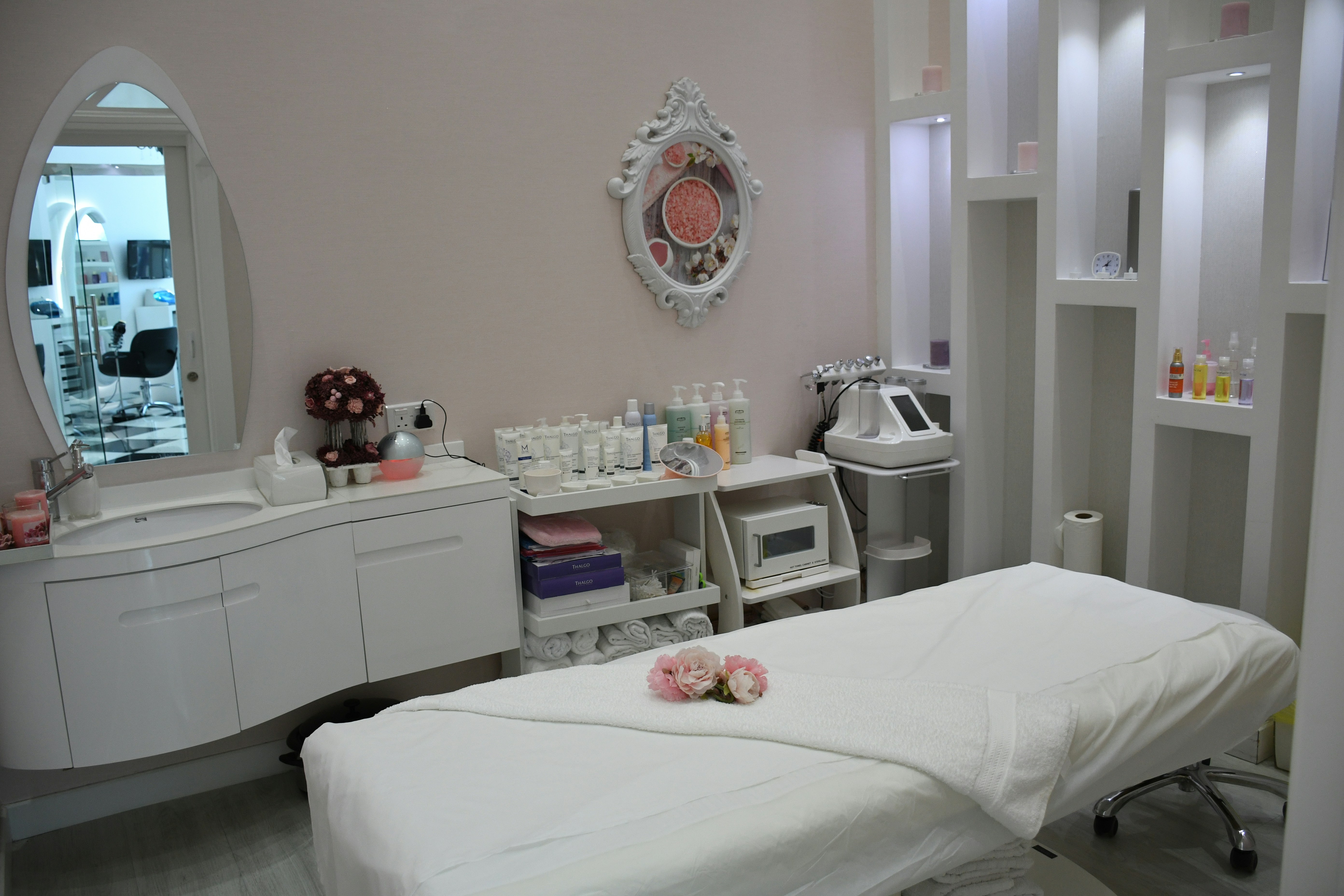 Spa and tattoo studio view